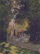 Claude Monet Parisians in Parc Monceau Norge oil painting reproduction